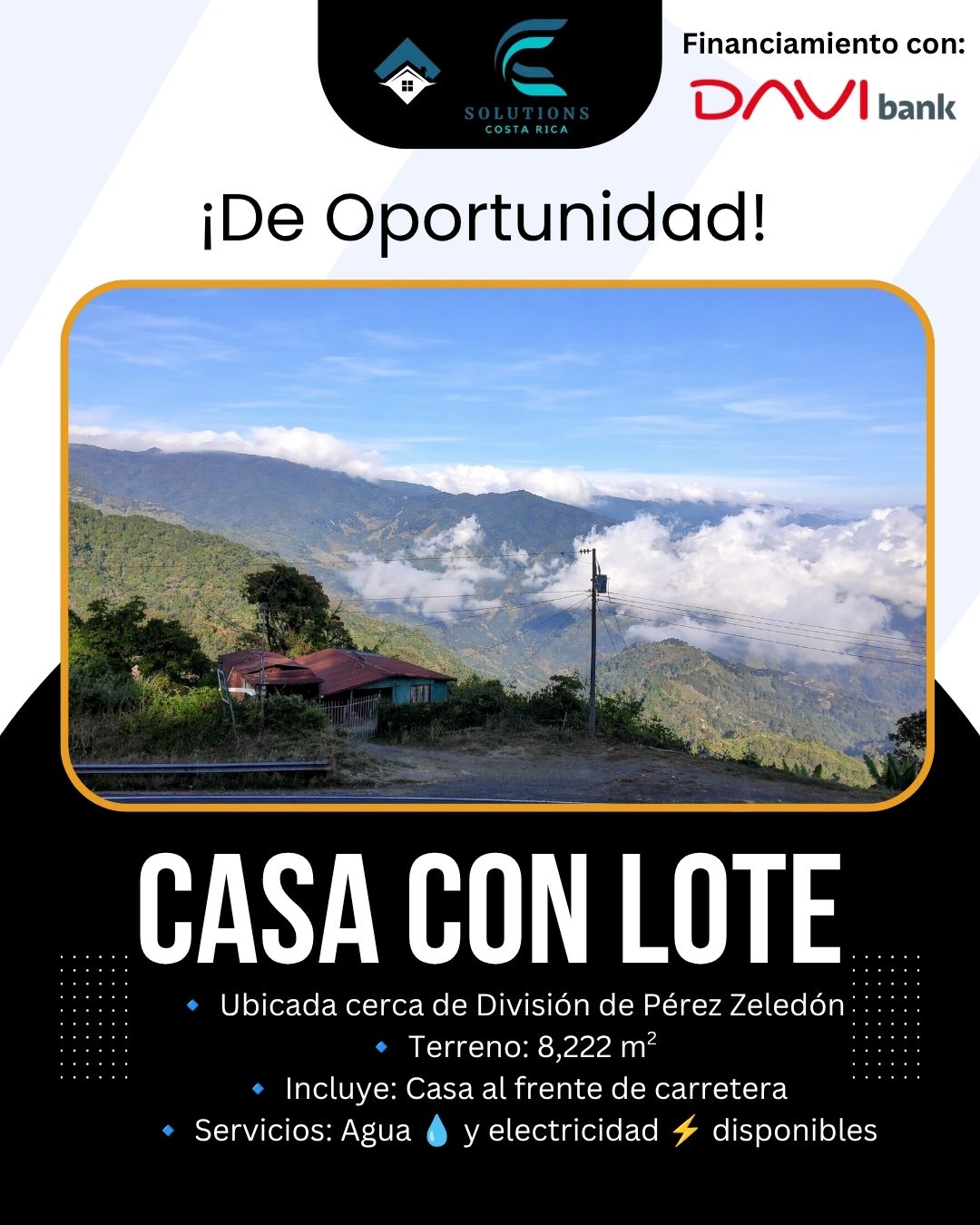Casa con hermosa vista Pérez Zeledón